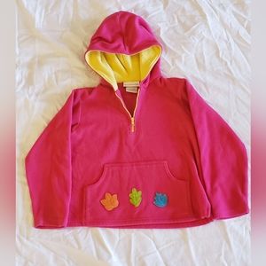 Kids All American Girl Fleece Hoodie Size L
